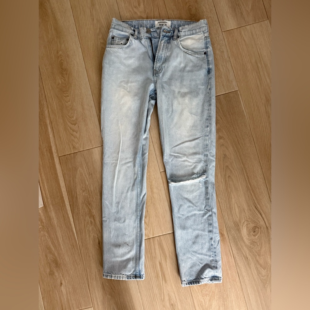 Reformation Light Blue Skinny Jeans